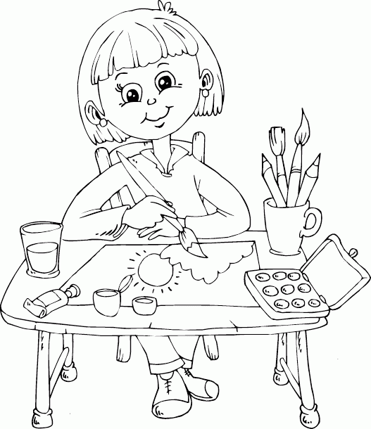 painting coloring pages images - photo #1