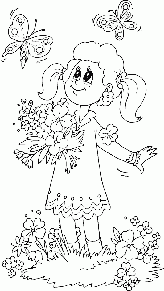 coloring pages of flowers and butterflies. coloring pages of flowers and