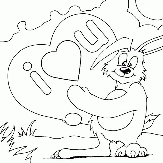 i love u coloring pages - photo #28