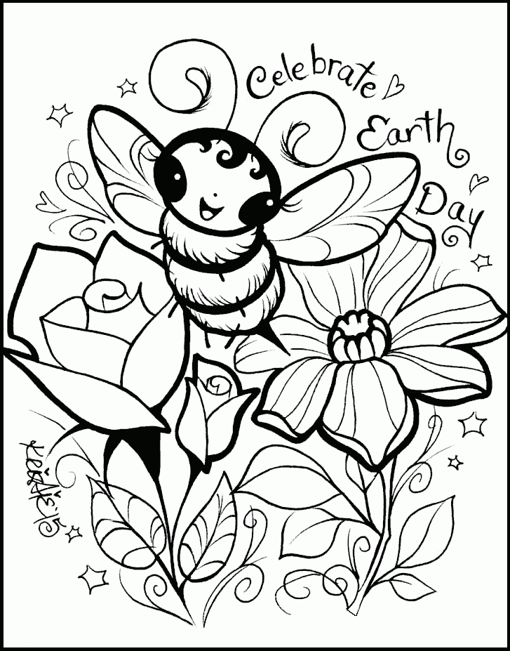 Earth Day coloring page coloringcom