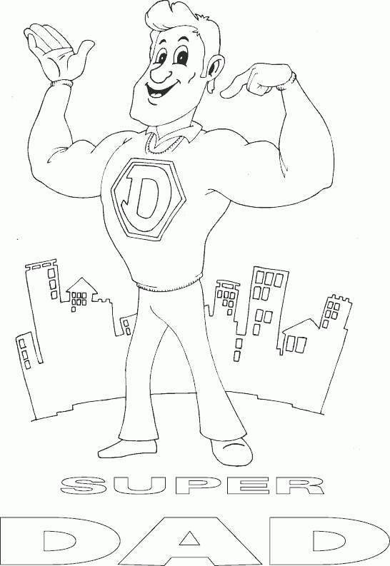 dad coloring pages - photo #32