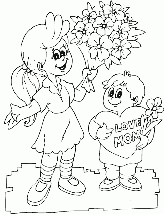 i love mommy coloring pages - photo #40