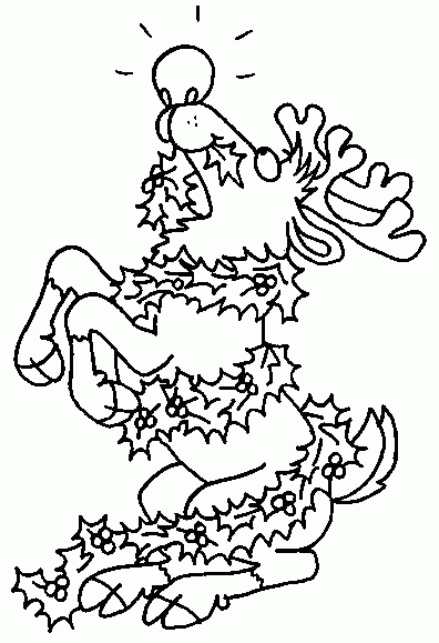 rudolph coloring page - coloring.com
