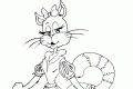 Gato con vestido