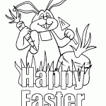 free printable rabbit farmer page