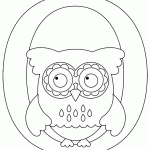 free printable O is for Owl page