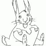 free printable bunny page