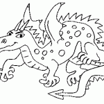 free printable dragon page