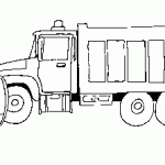 free printable dump truck page