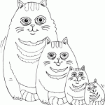free printable fat cat family page