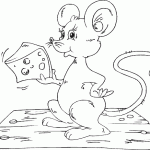 free printable mouse with cheese page