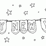 free printable new years banner page