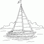 free printable sailboat page