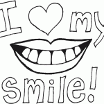 free printable smile page