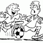 free printable two soccer guys page