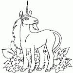 free printable unicorn page