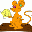 mouse with cheese thumbnail colored picture