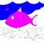 happy fish thumbnail colored picture