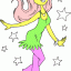 dress with pants thumbnail colored picture