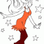 dress with pants thumbnail colored picture