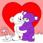 teddy bears cuddling thumbnail colored picture