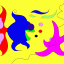 fish and starfish thumbnail colored picture