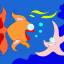 fish and starfish thumbnail colored picture