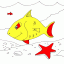 happy fish thumbnail colored picture
