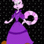 cat dressed up in gown thumbnail colored picture