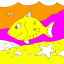 happy fish thumbnail colored picture