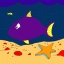 happy fish thumbnail colored picture