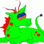 cute dragon thumbnail colored picture