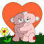 teddy bears cuddling thumbnail colored picture