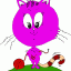 cat with big head thumbnail colored picture