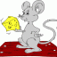 mouse with cheese thumbnail colored picture