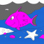 happy fish thumbnail colored picture