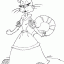 cat dressed up in gown thumbnail colored picture