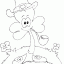 clover with pipe thumbnail lineart picture