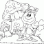 guy with mushrooms thumbnail lineart picture