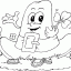 waving hat thumbnail lineart picture