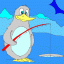 penguin fishing thumbnail colored picture