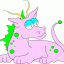 cute dragon thumbnail colored picture