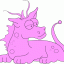 cute dragon thumbnail colored picture