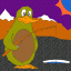 penguin fishing thumbnail colored picture