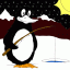 penguin fishing thumbnail colored picture