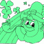 guy and rainbow thumbnail colored picture