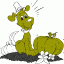 dog with pumpkins thumbnail colored picture