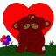 teddy bears cuddling thumbnail colored picture