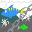 fish and chain thumbnail colored picture