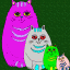 fat cat family thumbnail colored picture
